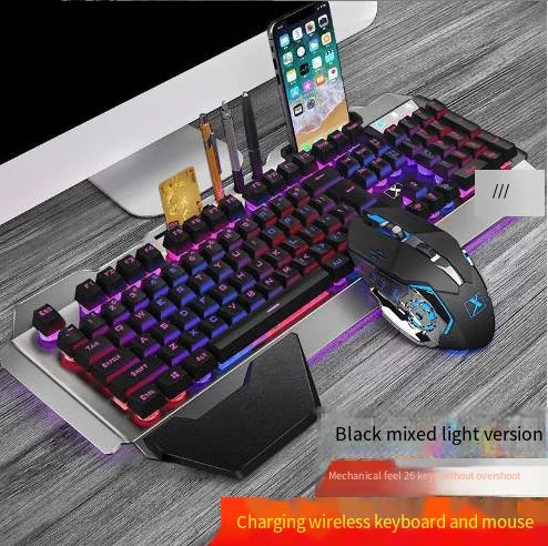 Teclado mecánico ergonómico con retroiluminación RGB