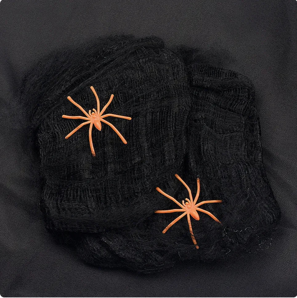 Halloween Spider Web Cotton Decoration for Haunted House & Party
